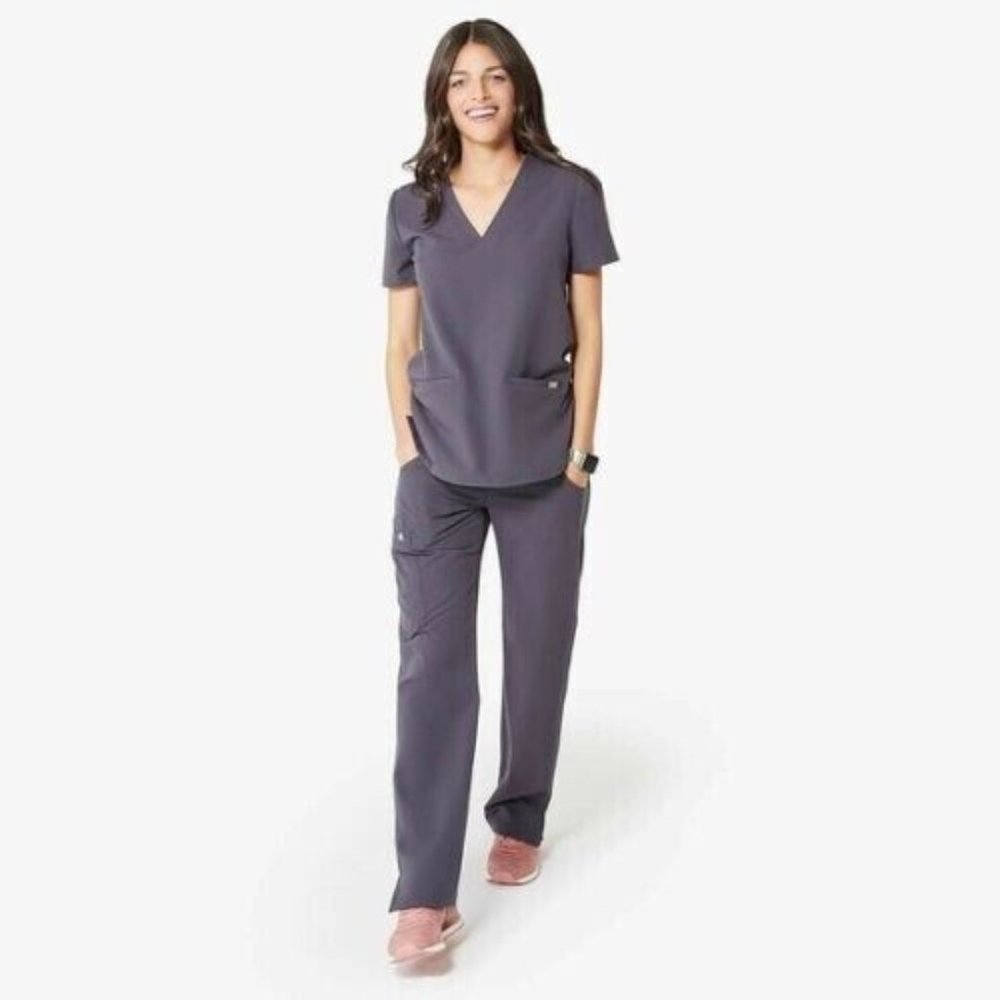 FIGS Women’s Yola Skinny Scrub Pants - Small Grey